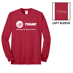 TR LONG SLEEVE RED TEE - IN STOCK