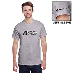 T-SHIRT, BASIC GRAY WITH CO-BRAND
