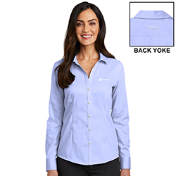 LADIES PINPOINT OXFORD NON-IRON SHIRT